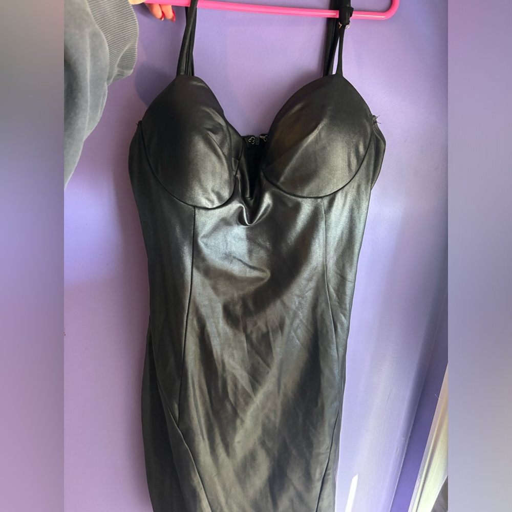 PSEUDIO Sleek Black mini dress
